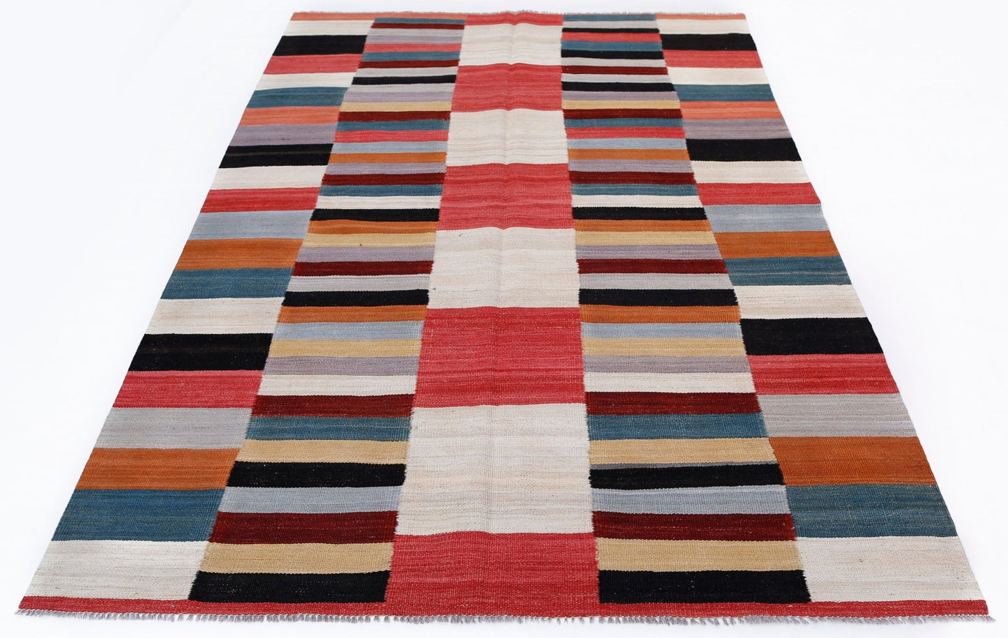 Handmade Afghan Maimana Kilim | 235 x 167 cm | 7'9" x 5'6" - Najaf Rugs & Textile