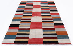 Handmade Afghan Maimana Kilim | 235 x 167 cm | 7'9" x 5'6" - Najaf Rugs & Textile