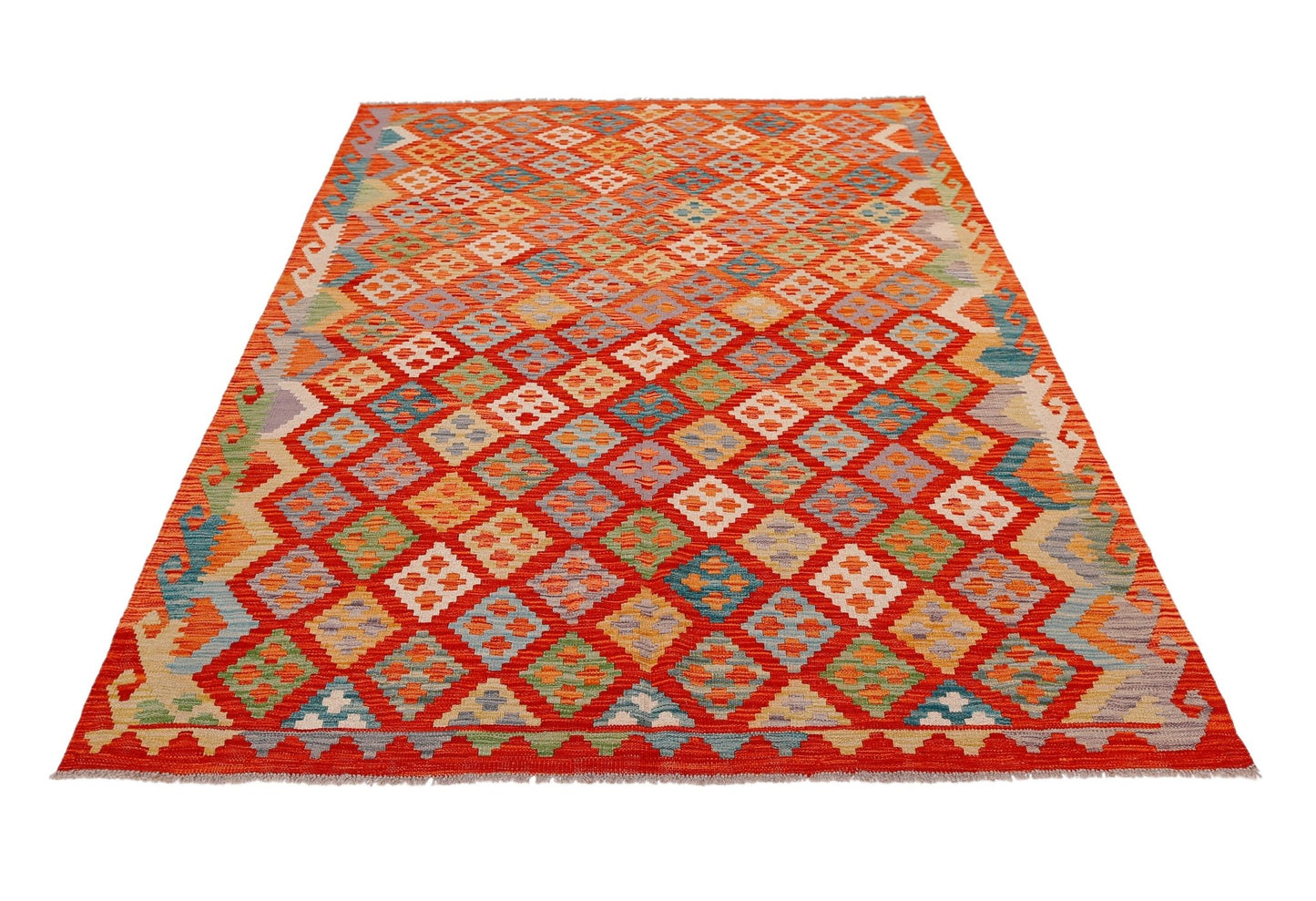 Handmade Afghan Maimana Kilim | 237 x 173 cm | 7'9" x 5'8" - Najaf Rugs & Textile