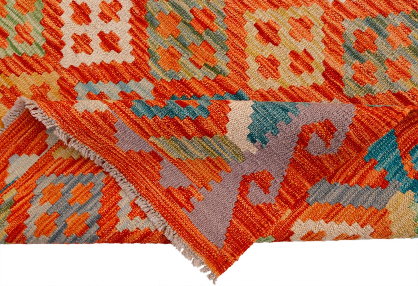 Handmade Afghan Maimana Kilim | 237 x 173 cm | 7'9" x 5'8" - Najaf Rugs & Textile
