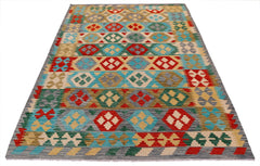 Handmade Afghan Maimana Kilim | 237 x 180 cm | 7'10" x 5'11" - Najaf Rugs & Textile