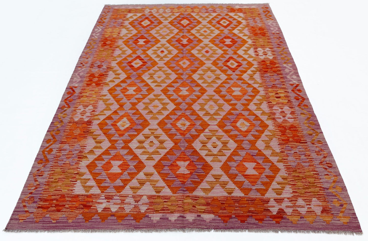 Handmade Afghan Maimana Kilim | 240 x 173 cm | 7'11" x 5'8" - Najaf Rugs & Textile