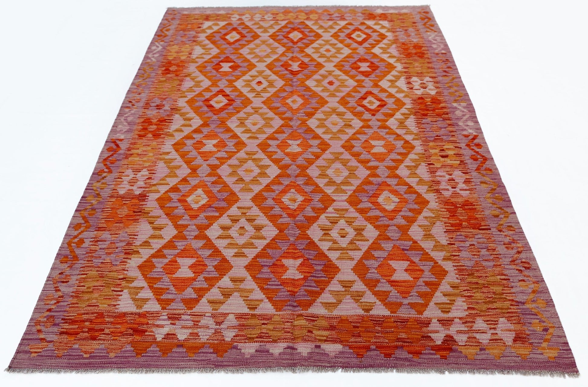 Handmade Afghan Maimana Kilim | 240 x 173 cm | 7'11" x 5'8" - Najaf Rugs & Textile