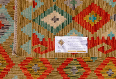 Handmade Afghan Maimana Kilim | 240 x 187 cm | 7'11" x 6'2" - Najaf Rugs & Textile