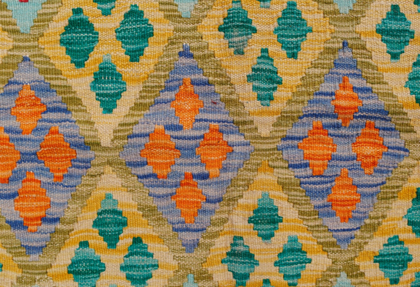 Handmade Afghan Maimana Kilim | 242 x 186 cm | 8' x 6'2" - Najaf Rugs & Textile