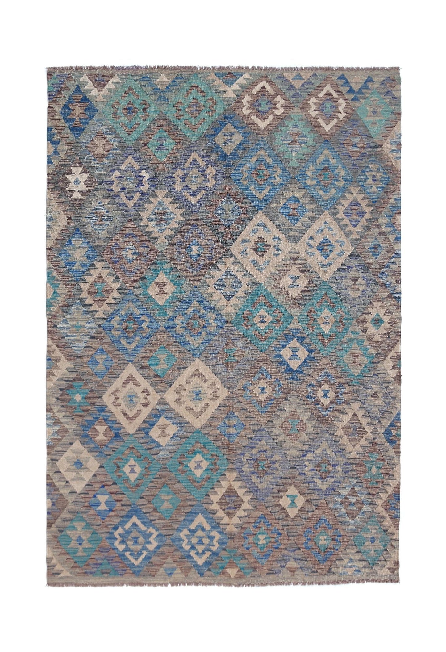 Handmade Afghan Maimana Kilim | 243 x 176 cm | 8' x 5'8" - Najaf Rugs & Textile