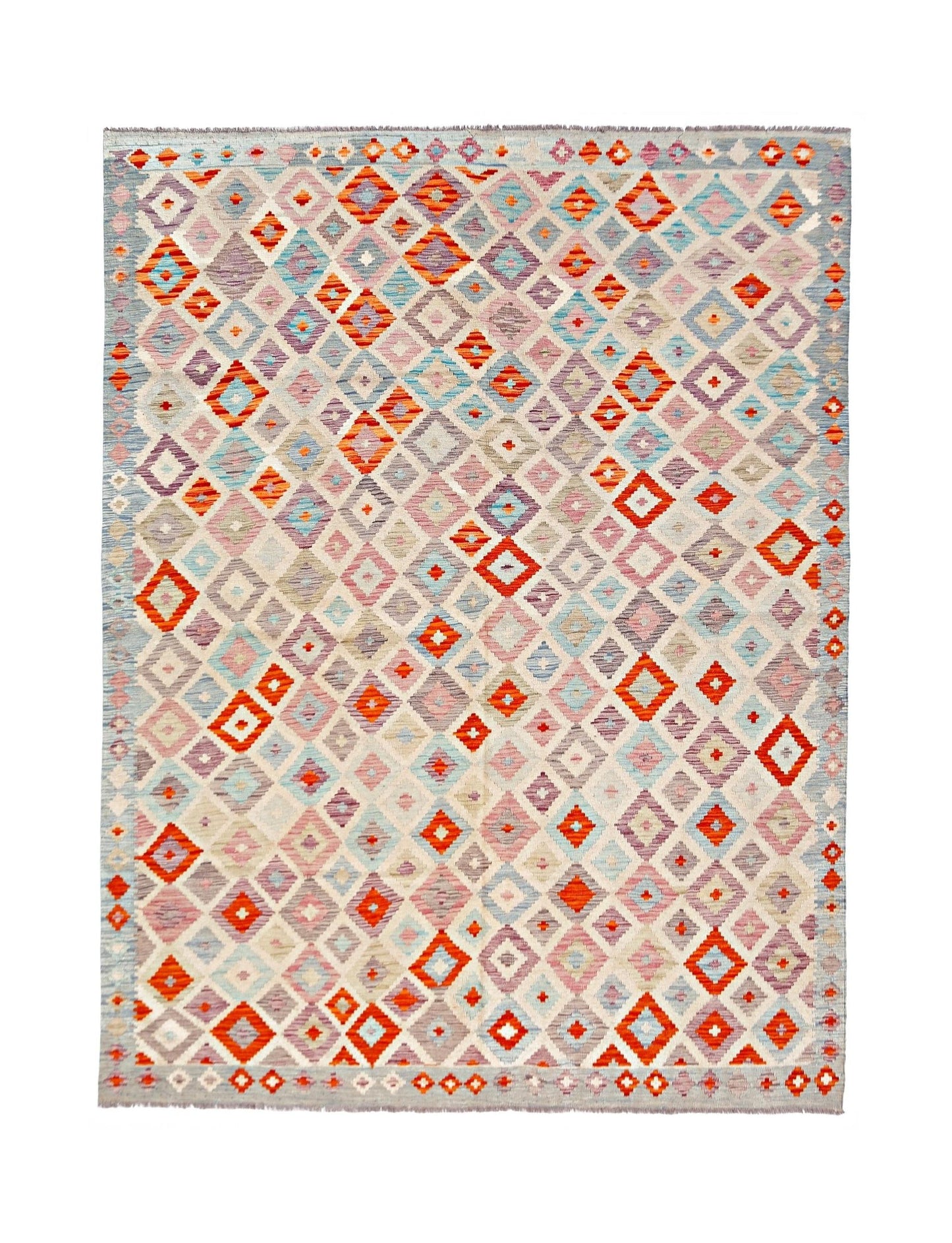 Handmade Afghan Maimana Kilim | 286 x 252 cm | 9'5" x 8'4" - Najaf Rugs & Textile