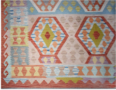 Handmade Afghan Maimana Kilim | 287 x 203 cm | 9'7" x 6'9" - Najaf Rugs & Textile