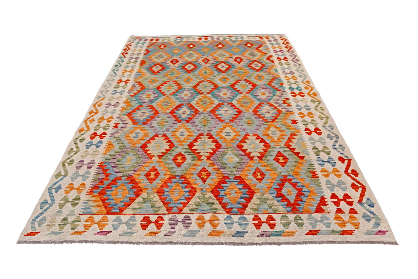Handmade Afghan Maimana Kilim | 290 x 207 cm | 9'7" x 6'10" - Najaf Rugs & Textile