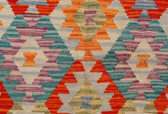 Handmade Afghan Maimana Kilim | 290 x 207 cm | 9'7" x 6'10" - Najaf Rugs & Textile