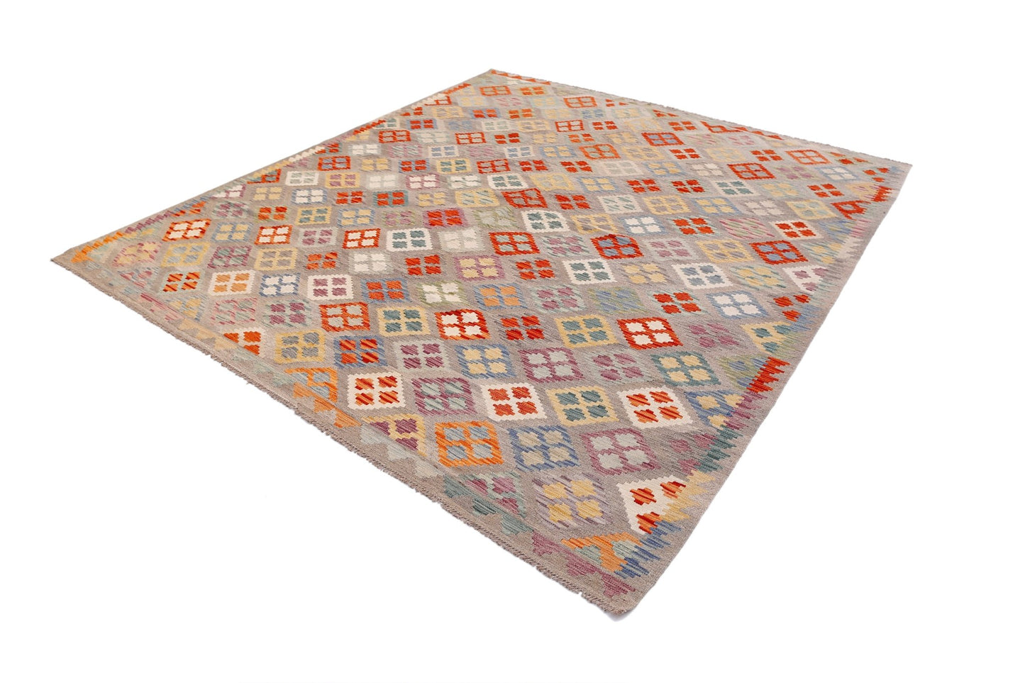 Handmade Afghan Maimana Kilim | 292 x 259 cm | 9'6" x 8'9" - Najaf Rugs & Textile