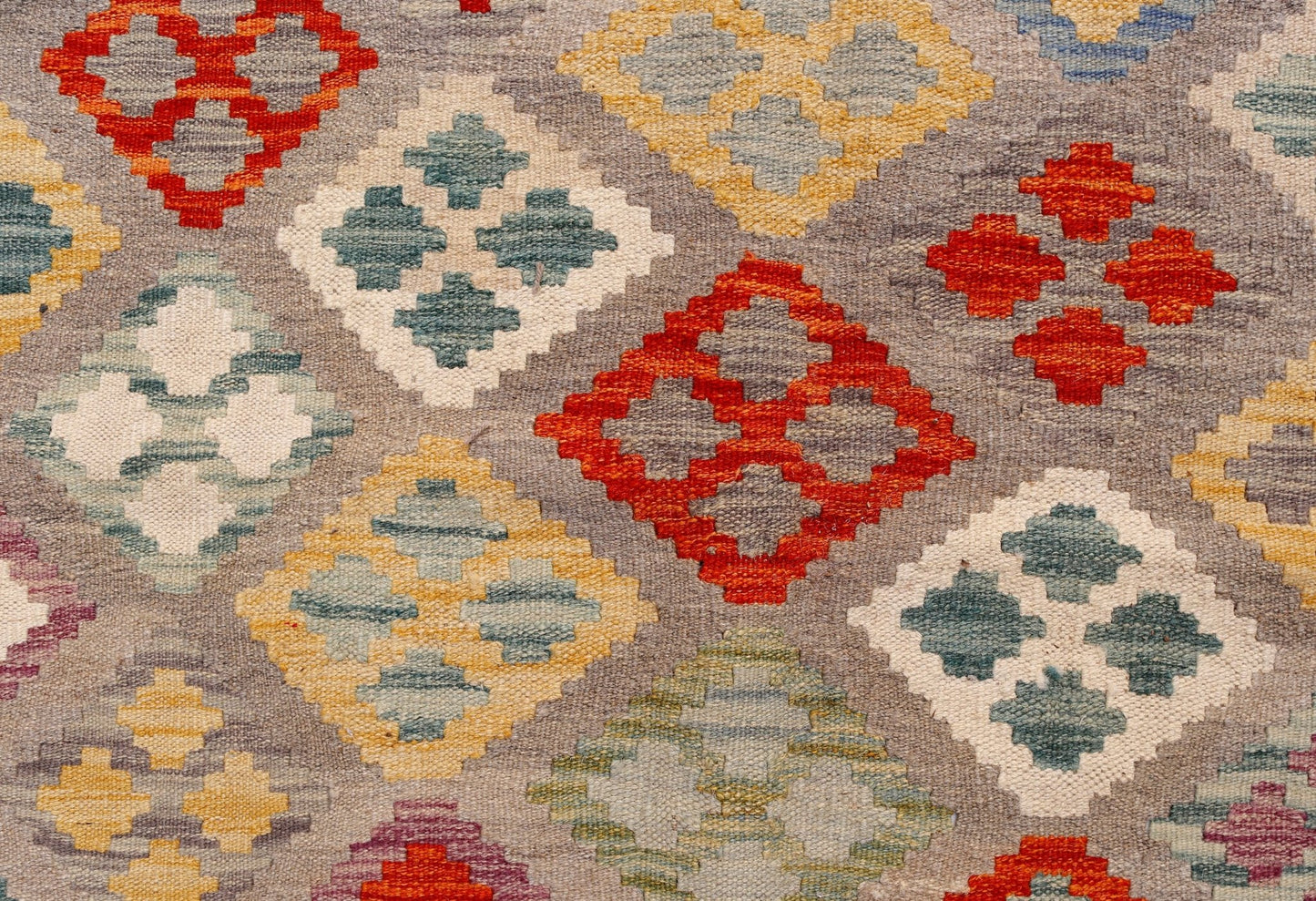 Handmade Afghan Maimana Kilim | 292 x 259 cm | 9'6" x 8'9" - Najaf Rugs & Textile