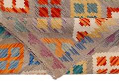 Handmade Afghan Maimana Kilim | 292 x 259 cm | 9'6" x 8'9" - Najaf Rugs & Textile