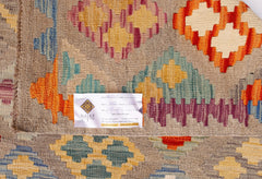 Handmade Afghan Maimana Kilim | 292 x 259 cm | 9'6" x 8'9" - Najaf Rugs & Textile