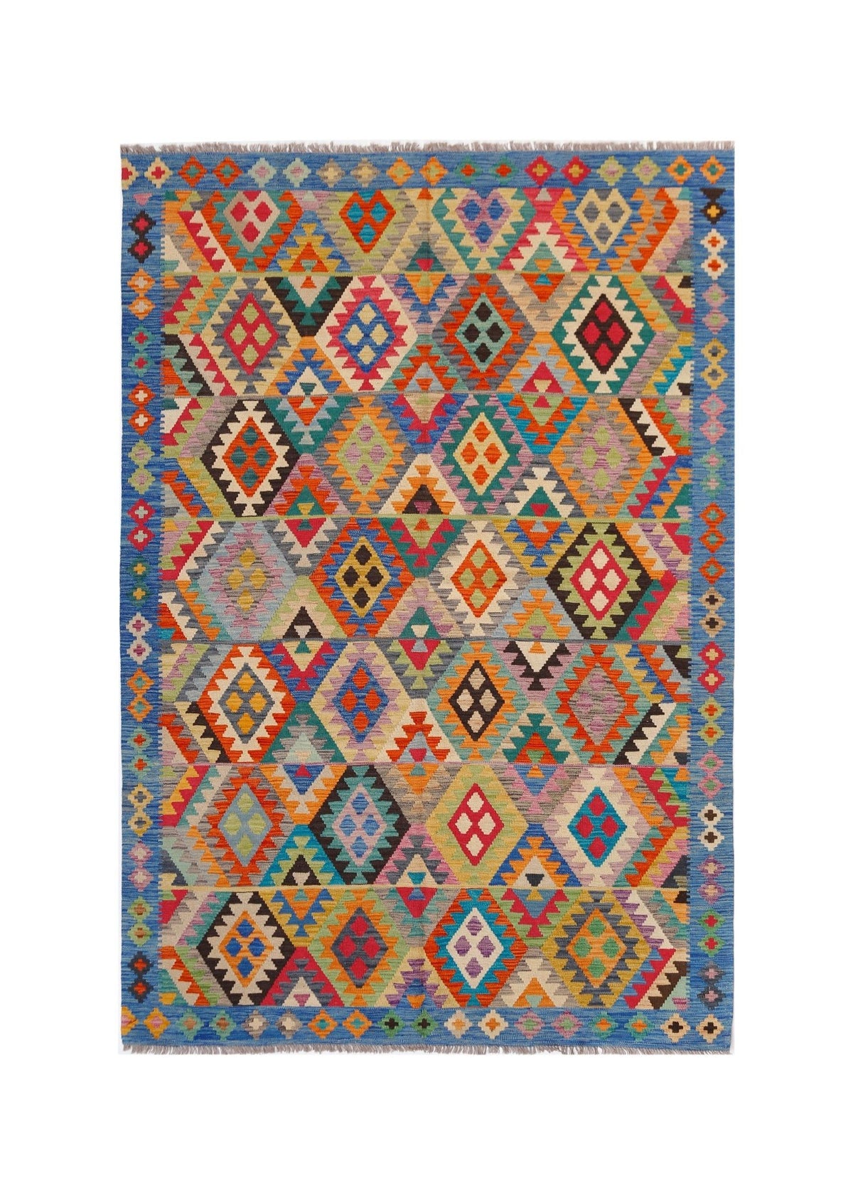 Handmade Afghan Maimana Kilim | 293 x 209 cm | 9'8" x 6'10" - Najaf Rugs & Textile