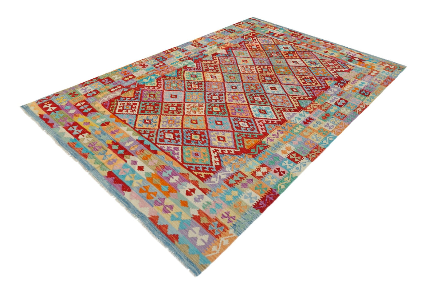 Handmade Afghan Maimana Kilim | 294 x 200 cm | 9'8" x 6'7" - Najaf Rugs & Textile