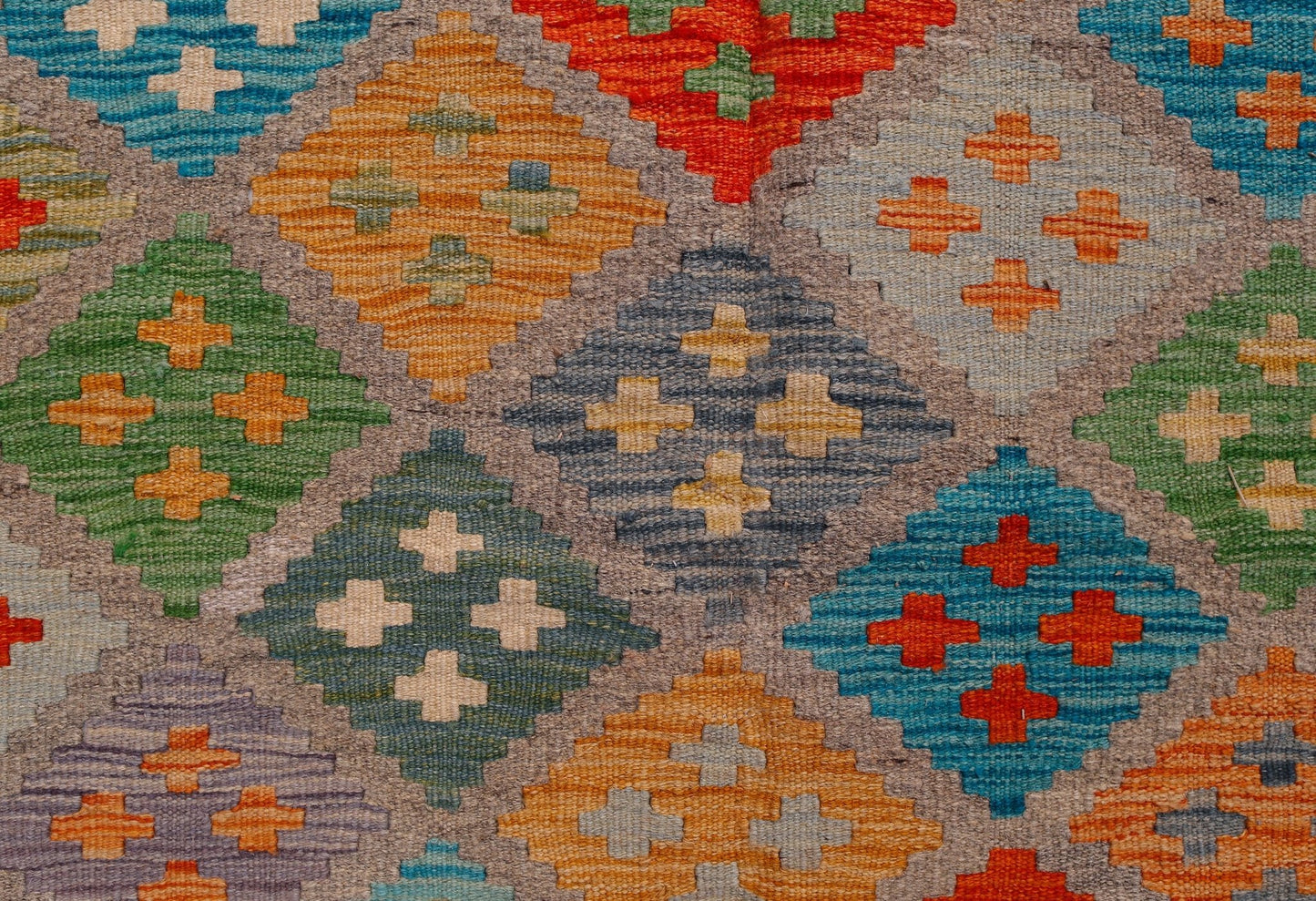 Handmade Afghan Maimana Kilim | 294 x 202 cm | 9'8" x 6'8" - Najaf Rugs & Textile