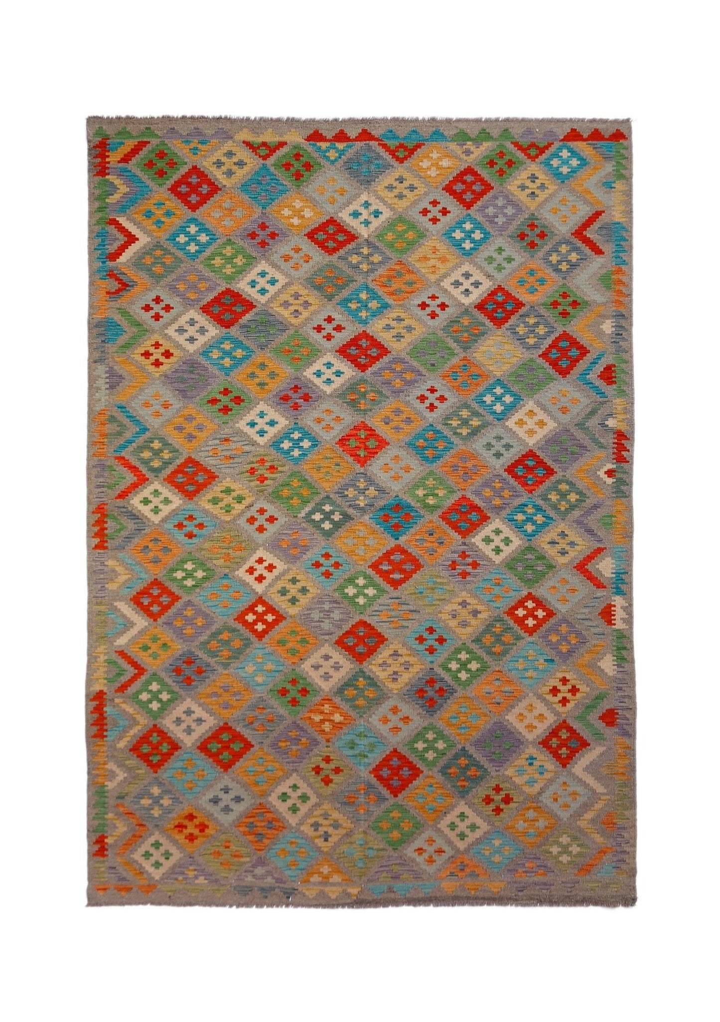 Handmade Afghan Maimana Kilim | 294 x 202 cm | 9'8" x 6'8" - Najaf Rugs & Textile