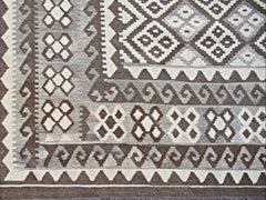 Handmade Afghan Maimana Kilim | 294 x 248 cm | 9'8" x 8'2" - Najaf Rugs & Textile