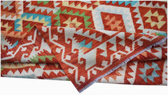 Handmade Afghan Maimana Kilim | 295 x 201 cm | 9'8" x 6'7" - Najaf Rugs & Textile