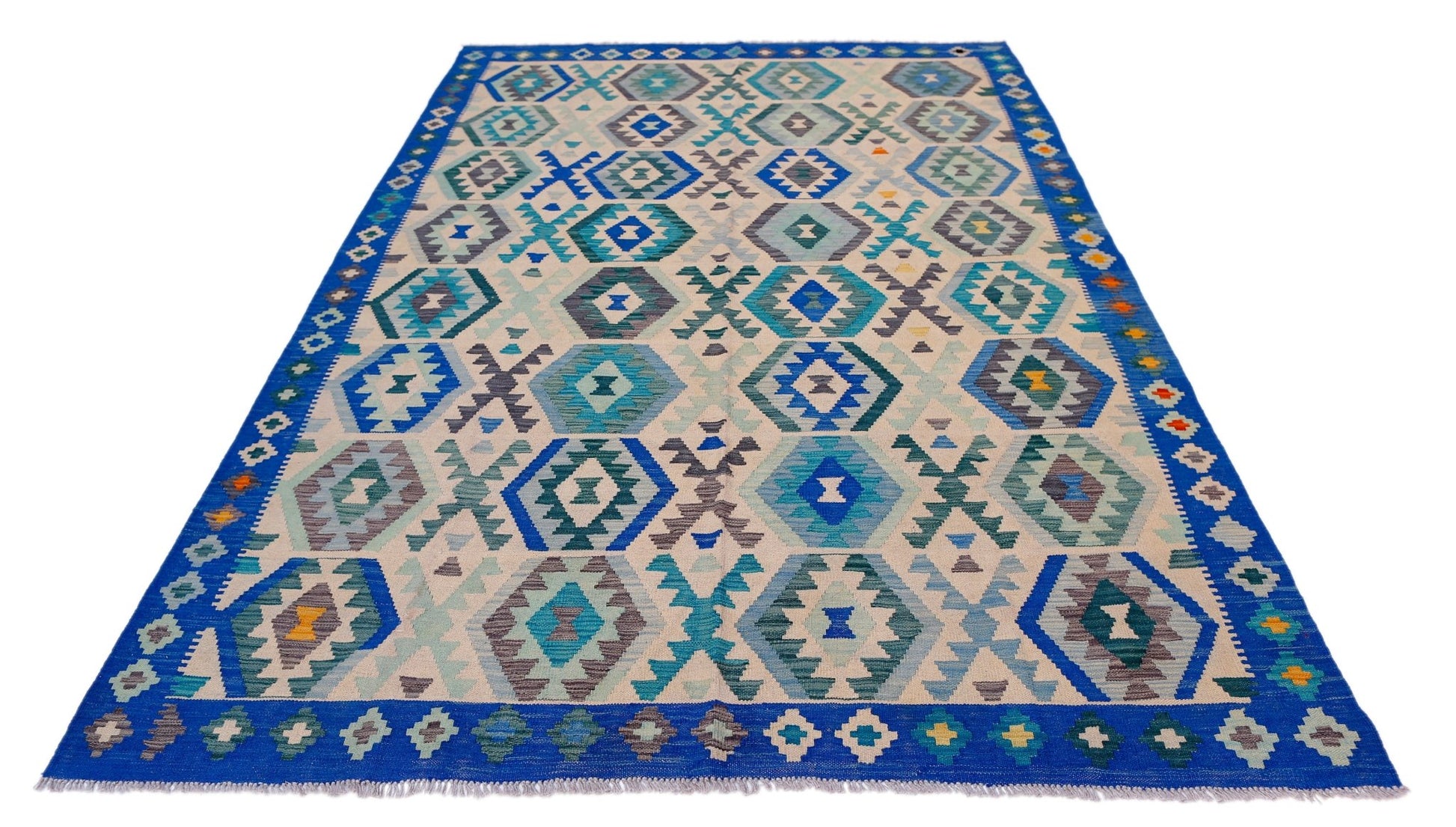 Handmade Afghan Maimana Kilim | 295 x 209 cm | 9'8" x 6'10" - Najaf Rugs & Textile