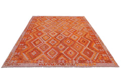 Handmade Afghan Maimana Kilim | 295 x 249 cm | 9'9" x 8'2" - Najaf Rugs & Textile