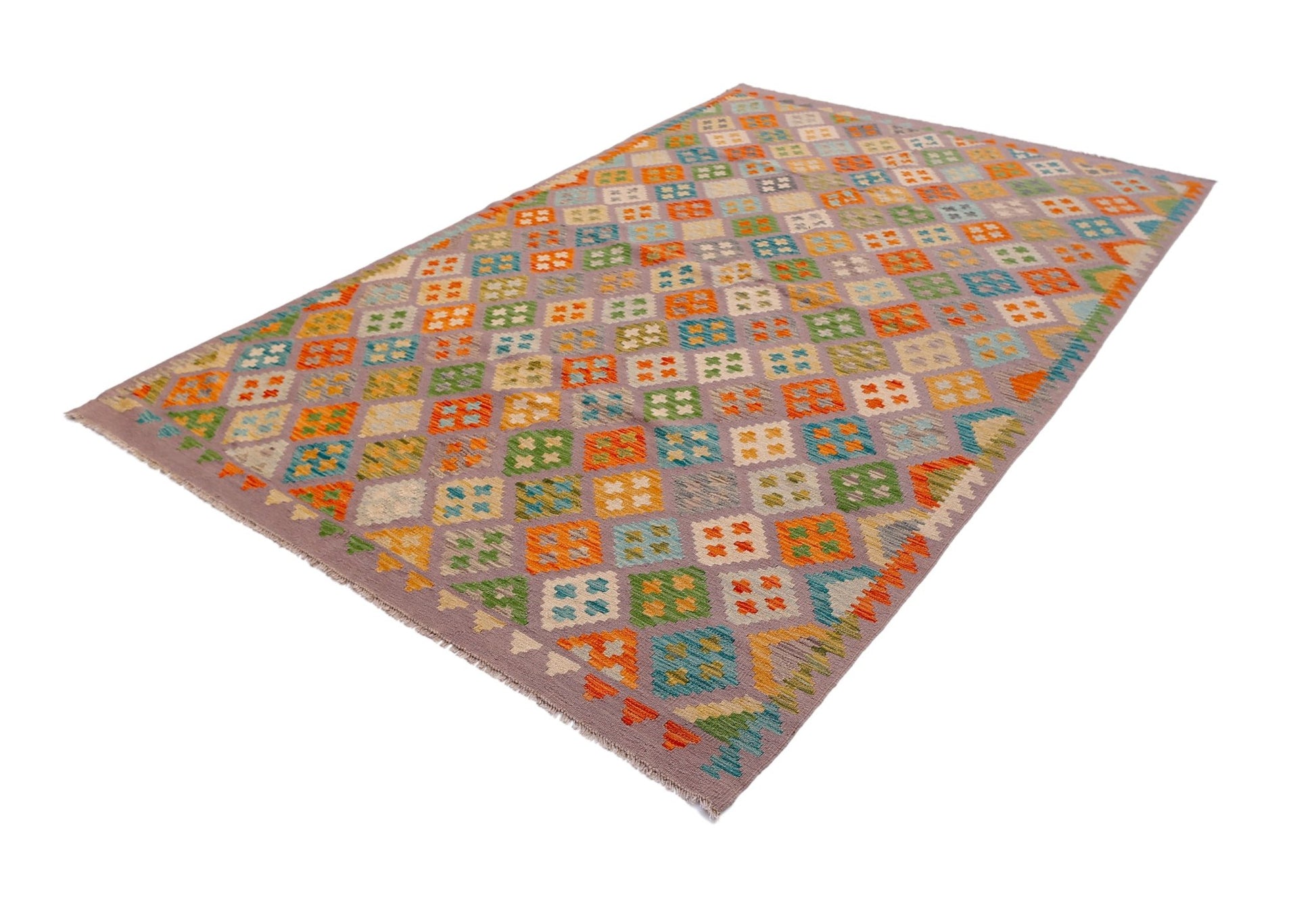Handmade Afghan Maimana Kilim | 296 x 203 cm | 9'9" x 6'8" - Najaf Rugs & Textile