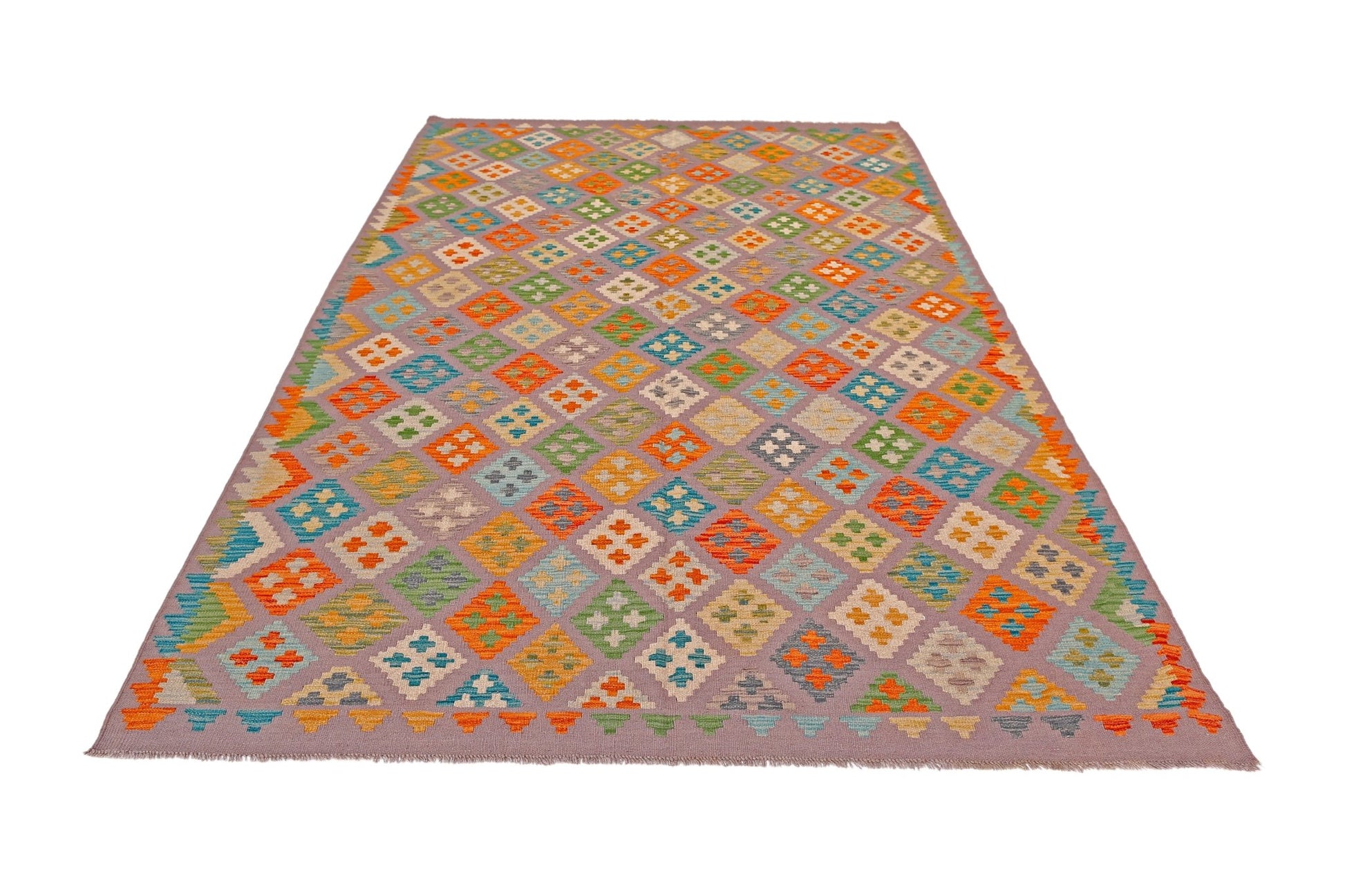 Handmade Afghan Maimana Kilim | 296 x 203 cm | 9'9" x 6'8" - Najaf Rugs & Textile