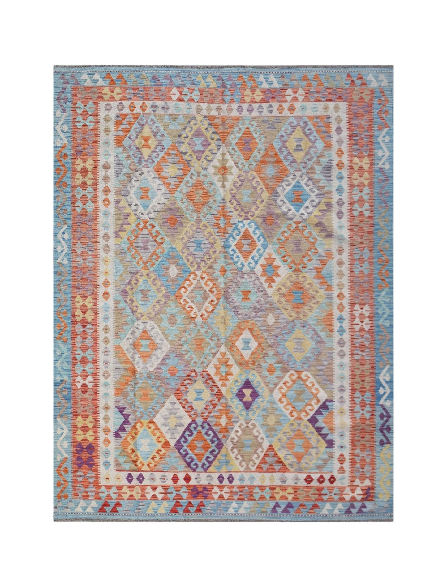 Handmade Afghan Maimana Kilim | 298 x 212 cm | 9'10" x 7'10" - Najaf Rugs & Textile