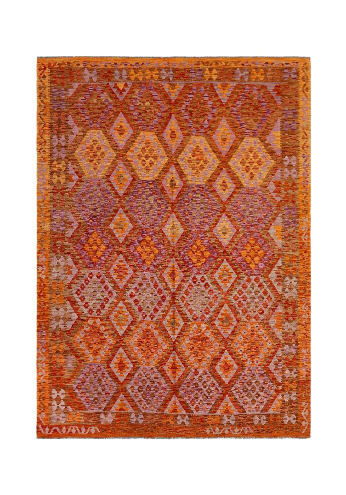 Handmade Afghan Maimana Kilim | 317 x 254 cm | 10'5" x 8'4" - Najaf Rugs & Textile