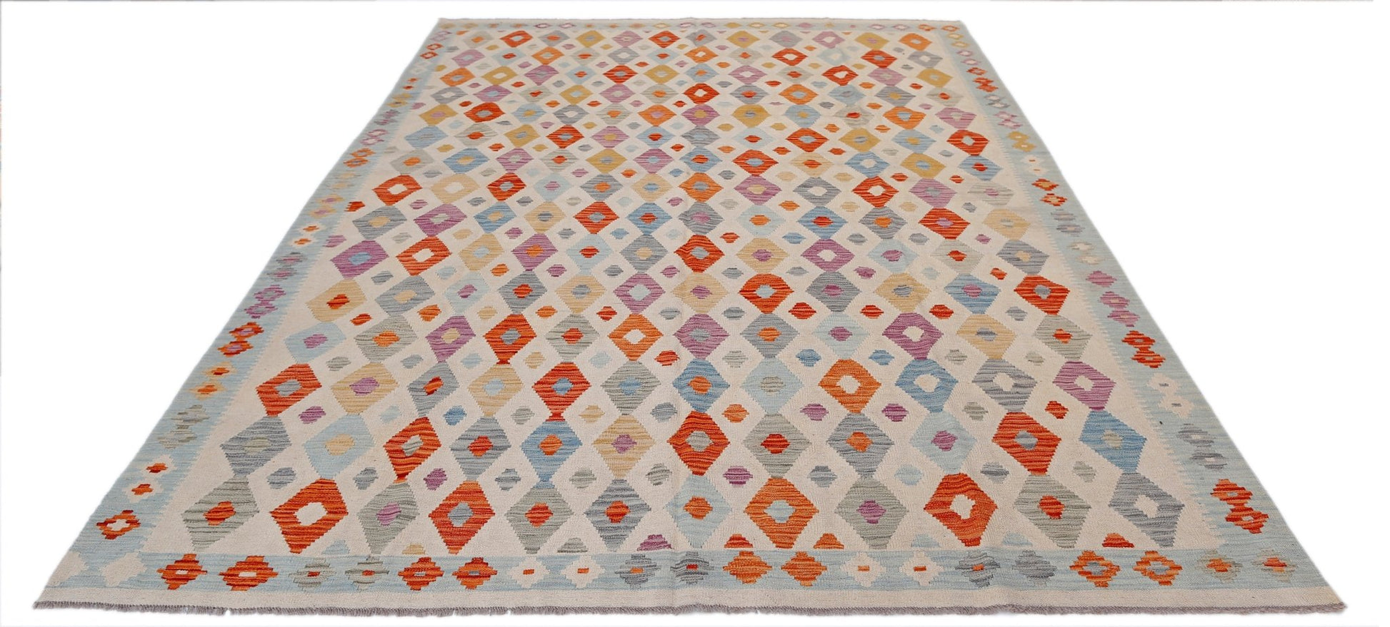 Handmade Afghan Maimana Kilim | 342 x 255 cm | 11'3" x 8'5" - Najaf Rugs & Textile