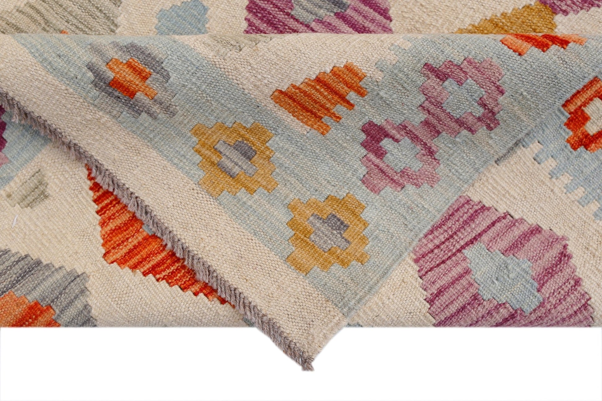 Handmade Afghan Maimana Kilim | 342 x 255 cm | 11'3" x 8'5" - Najaf Rugs & Textile