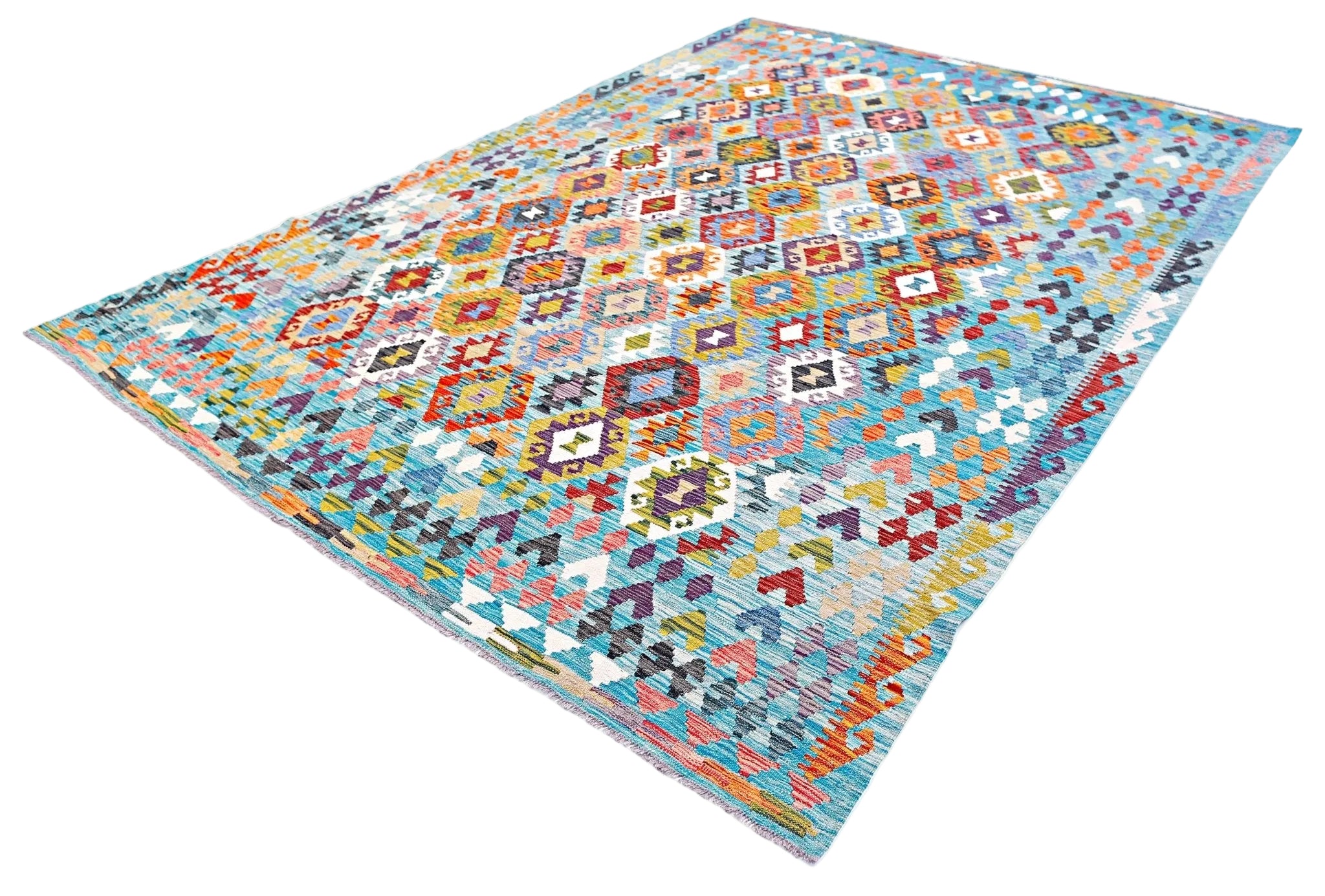 Handmade Afghan Maimana Kilim | 343 x 247 cm | 11'3" x 8'1" - Najaf Rugs & Textile