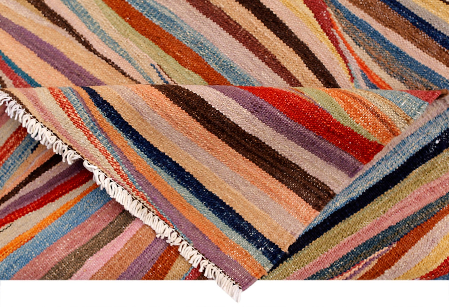 Handmade Afghan Maimana Kilim | 343 x 258 cm | 11'3" x 8'6" - Najaf Rugs & Textile