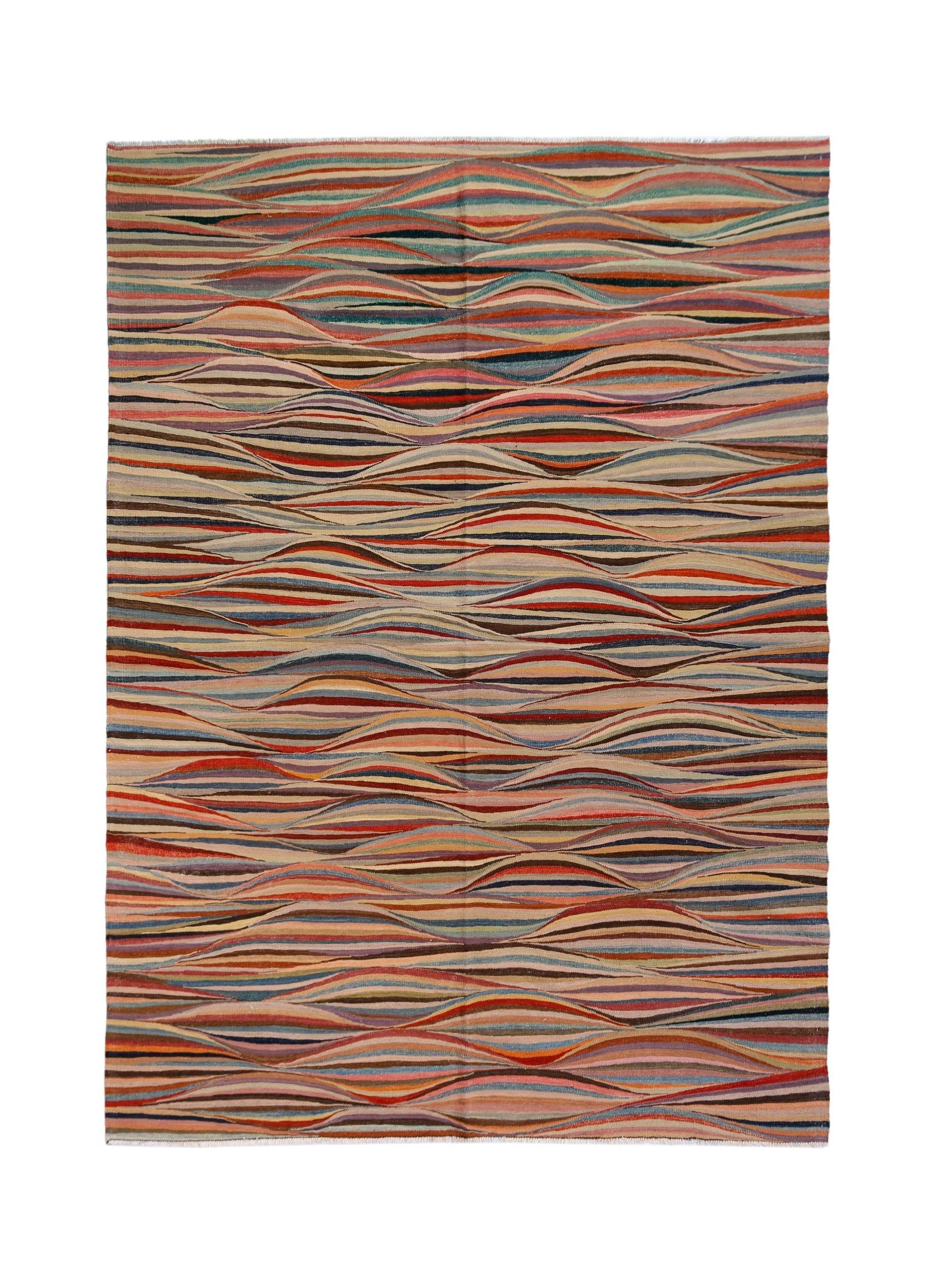 Handmade Afghan Maimana Kilim | 343 x 258 cm | 11'3" x 8'6" - Najaf Rugs & Textile