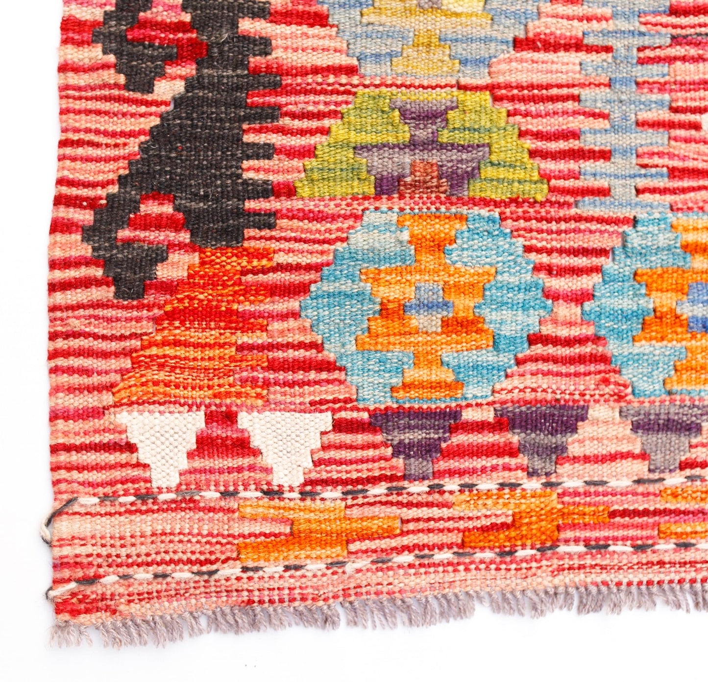 Handmade Afghan Maimana Kilim | 354 x 258 cm | 11'8" x 8'6" - Najaf Rugs & Textile