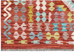 Handmade Afghan Maimana Kilim | 391 x 311 cm | 12'10" x 10'3" - Najaf Rugs & Textile