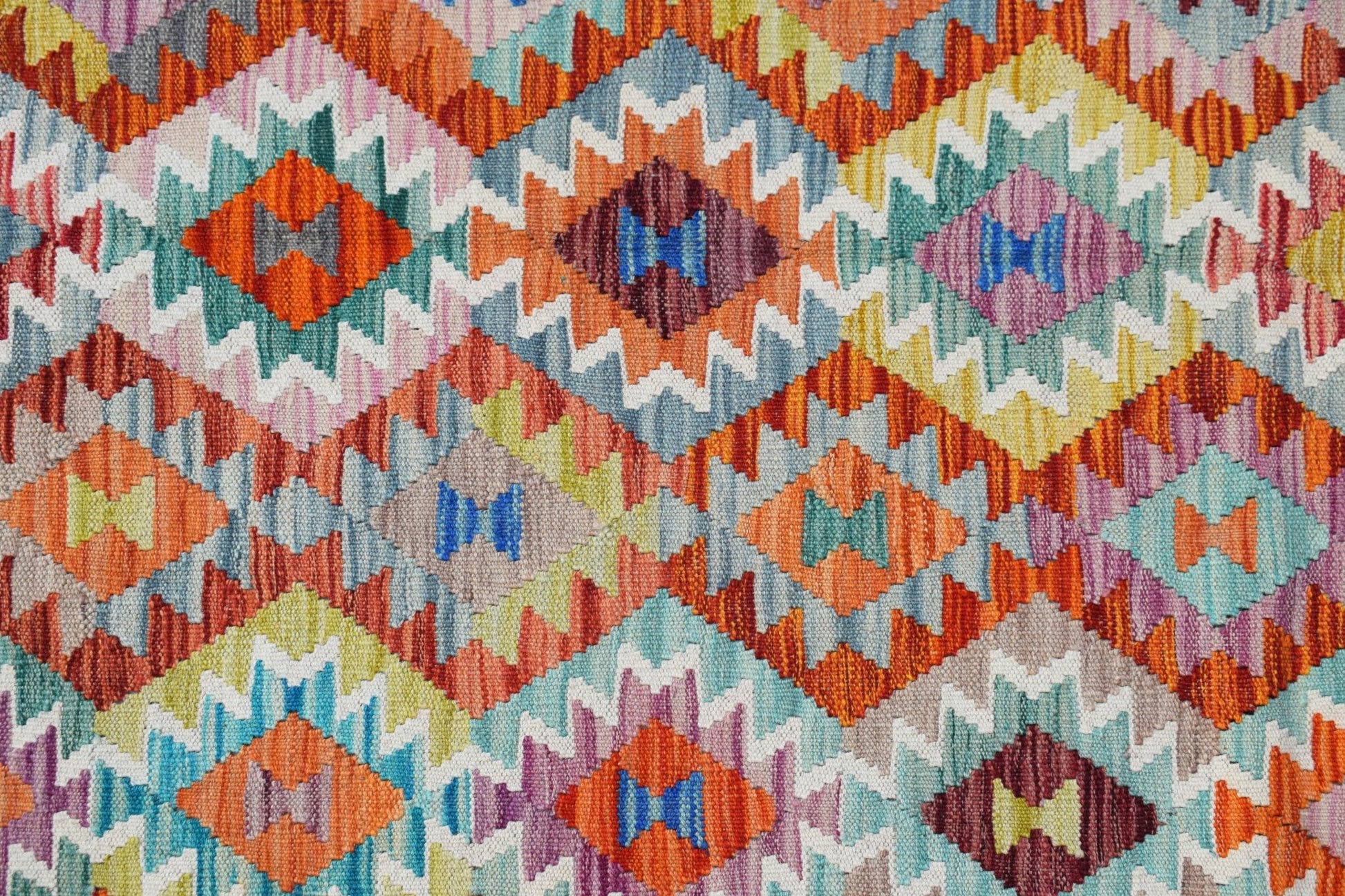 Handmade Afghan Maimana Kilim | 391 x 311 cm | 12'10" x 10'3" - Najaf Rugs & Textile