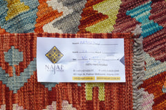 Handmade Afghan Maimana Kilim | 391 x 311 cm | 12'10" x 10'3" - Najaf Rugs & Textile