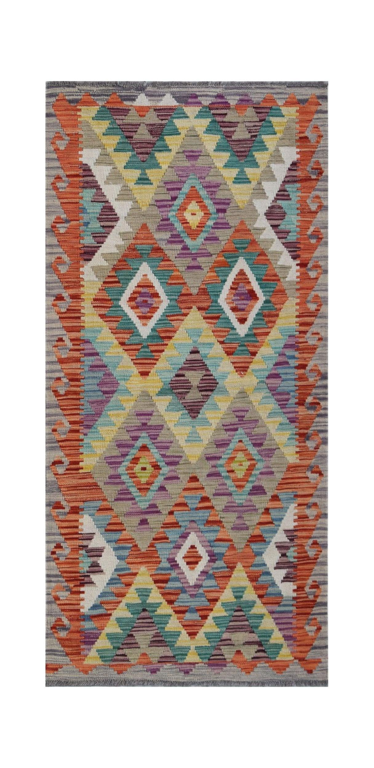 Afghan Maimana Kilim Runner