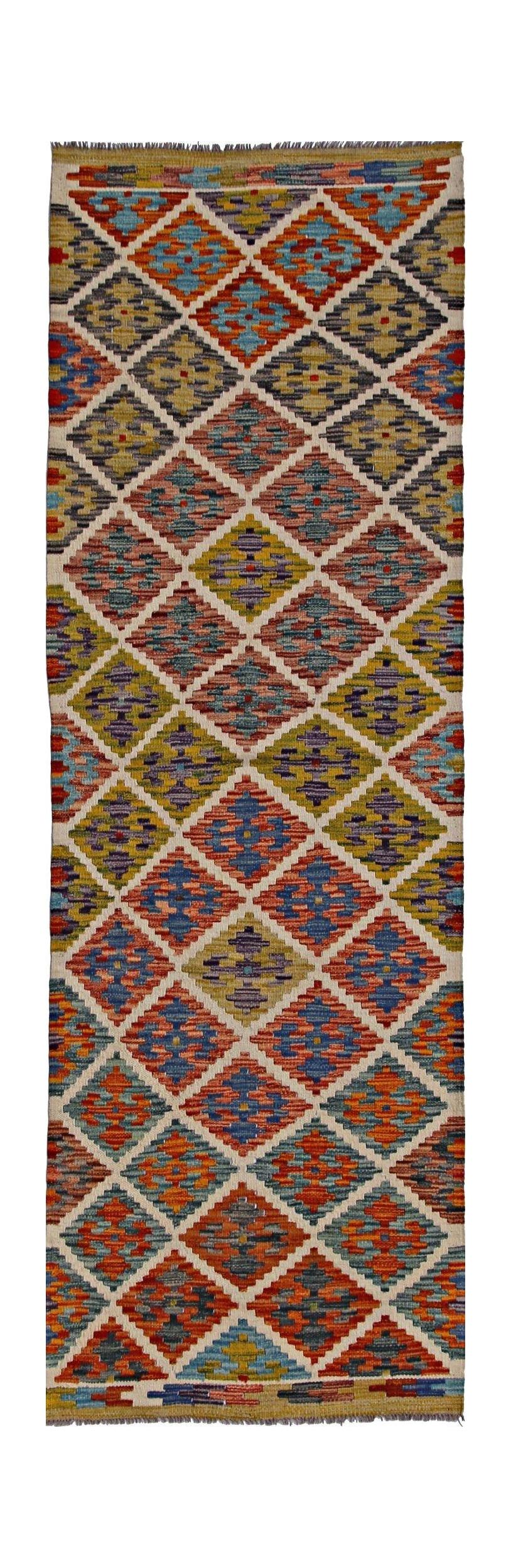 Afghan Maimana Kilim Runner