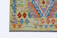 Handmade Maimana Killim Hallway Runner | 245 x 89 cm | 8' x 3' - Najaf Rugs & Textile