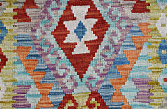 Handmade Maimana Killim Hallway Runner | 245 x 89 cm | 8' x 3' - Najaf Rugs & Textile