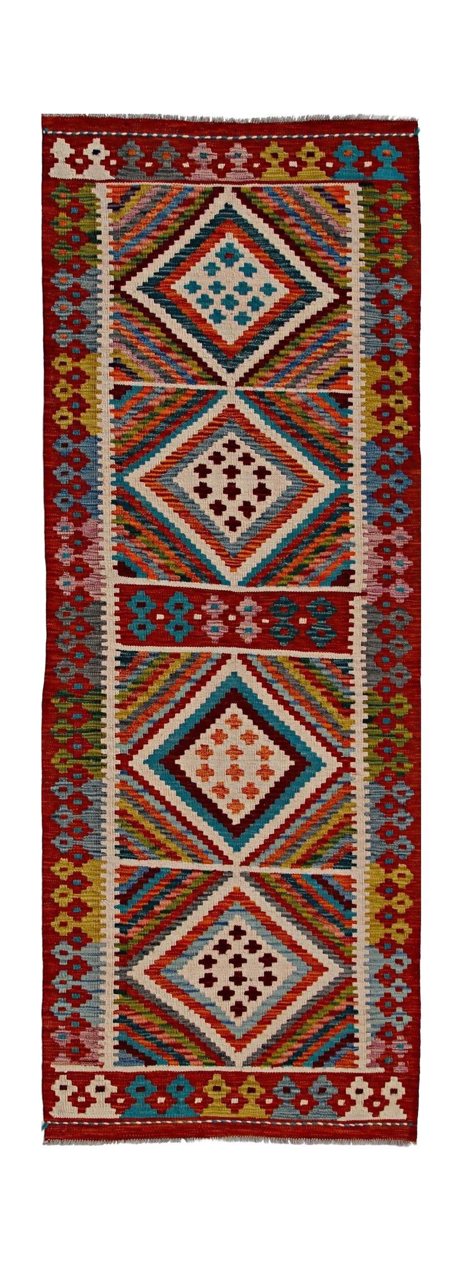 Afghan Maimana Kilim Runner