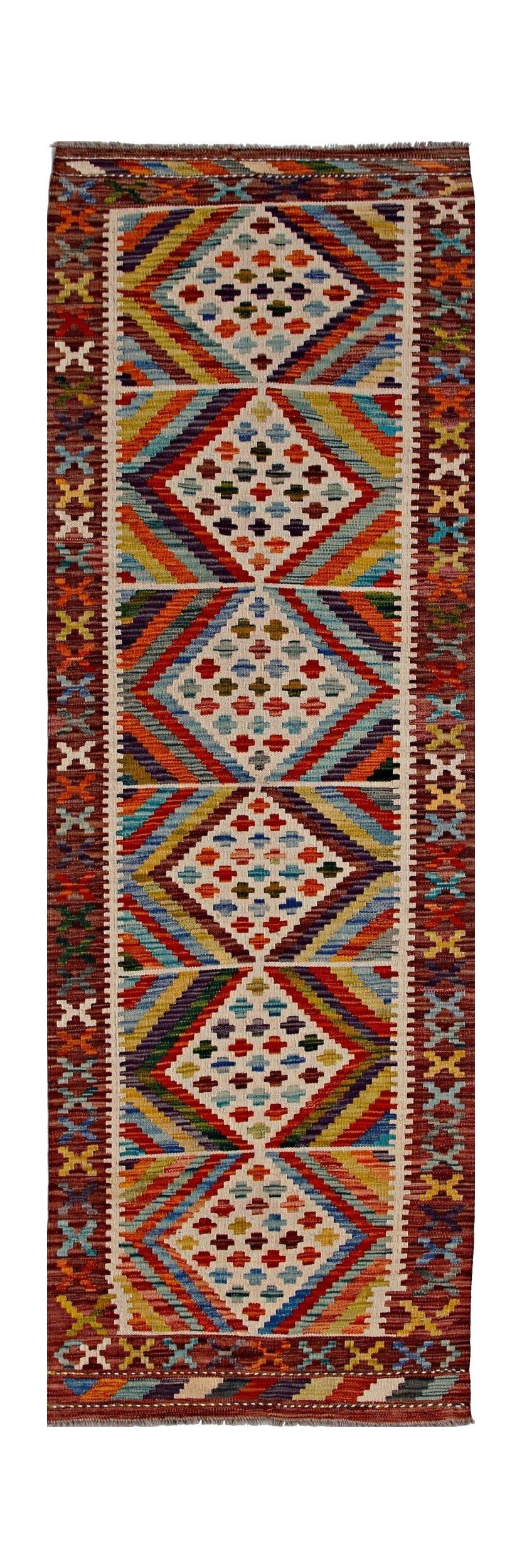 Afghan Maimana Kilim Runner