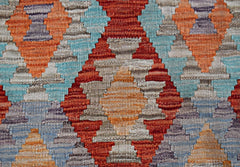 Handmade Maimana Killim Hallway Runner | 287 x 80 cm | 9'9" x 2'7" - Najaf Rugs & Textile
