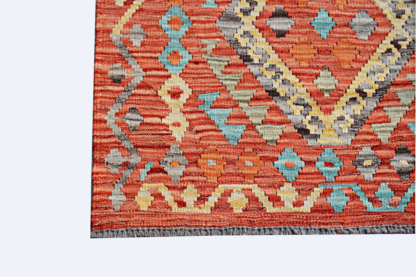 Handmade Maimana Killim Hallway Runner | 289 x 87 cm | 9'6" x 2'10" - Najaf Rugs & Textile