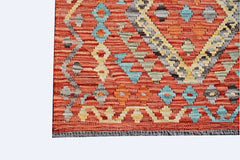 Handmade Maimana Killim Hallway Runner | 289 x 87 cm | 9'6" x 2'10" - Najaf Rugs & Textile