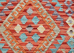 Handmade Maimana Killim Hallway Runner | 289 x 87 cm | 9'6" x 2'10" - Najaf Rugs & Textile