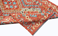 Handmade Maimana Killim Hallway Runner | 289 x 87 cm | 9'6" x 2'10" - Najaf Rugs & Textile